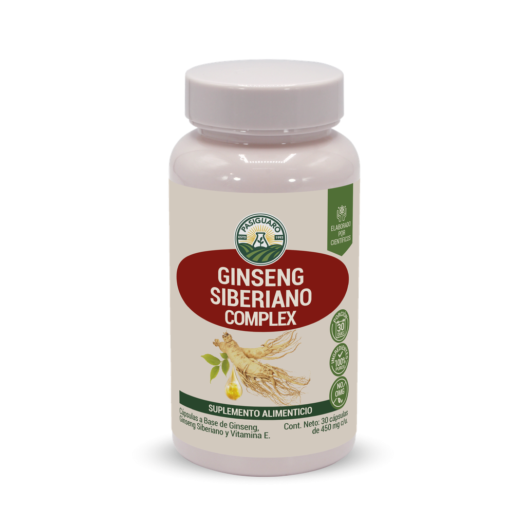 Ginseng Siberiano Complex 30 caps de 450 mg