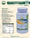 Citrato de magnesio + Potasio 60 cápsulas 500 mg